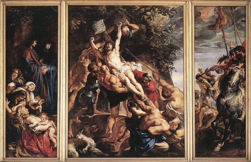 Today we celebrate the birth of Flemish artist Peter Paul Rubens (1577). Rubens maintained a workshop of students and assistants who participated in the creation of many of his works. In 1610, the workshop produced “The Elevation of the Cross,” commissioned by the Church of St. Walburga in Antwerp. Most likely, Rubens designed the piece and made sketches that his workshop would follow in executing the painting. The artist then came behind and made touch-ups where he deemed it necessary. This TAG member wishes he had a workshop of helpers.  #artistbirthday #rubens#tappahannockartistsguild