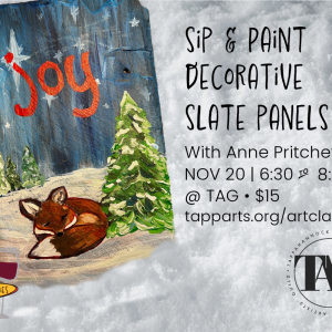 11/20/25 • Sip & Create • Paint Holiday Slates